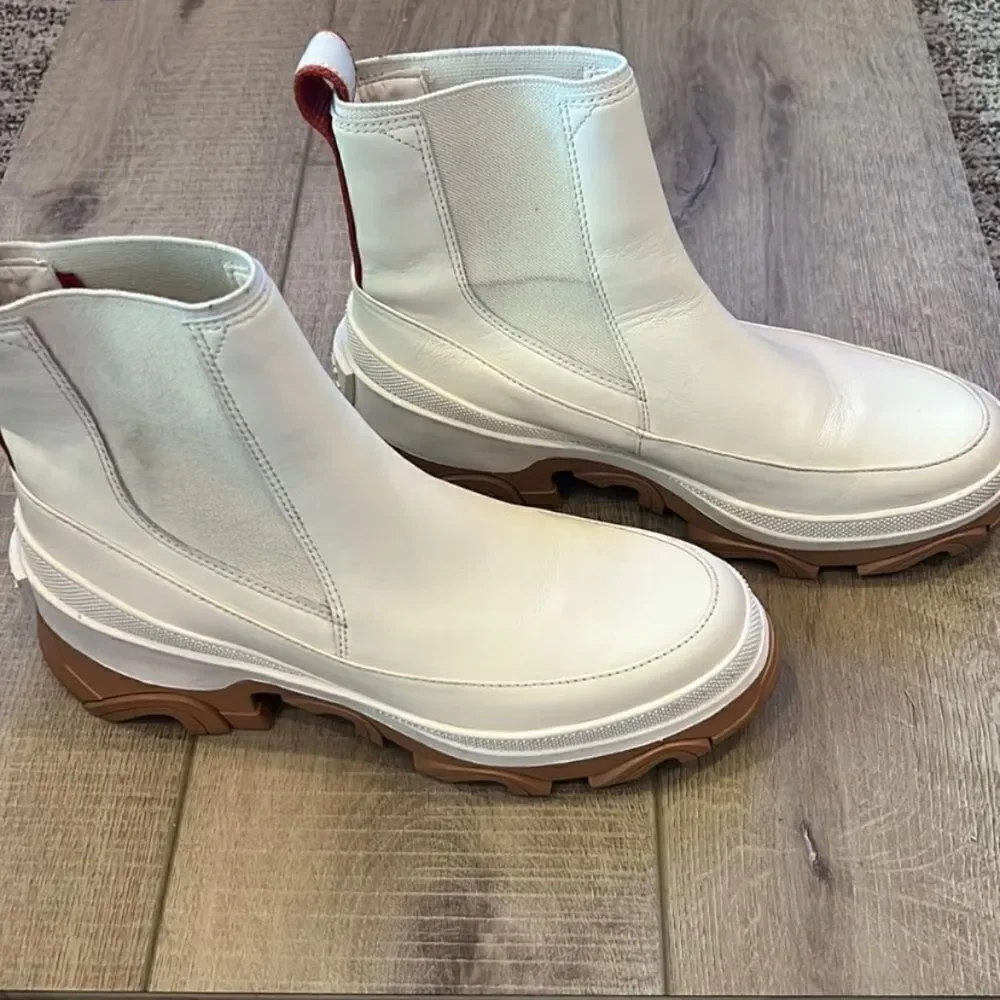Sorel Brex Waterproof Chelsea Boots Ivory US 9